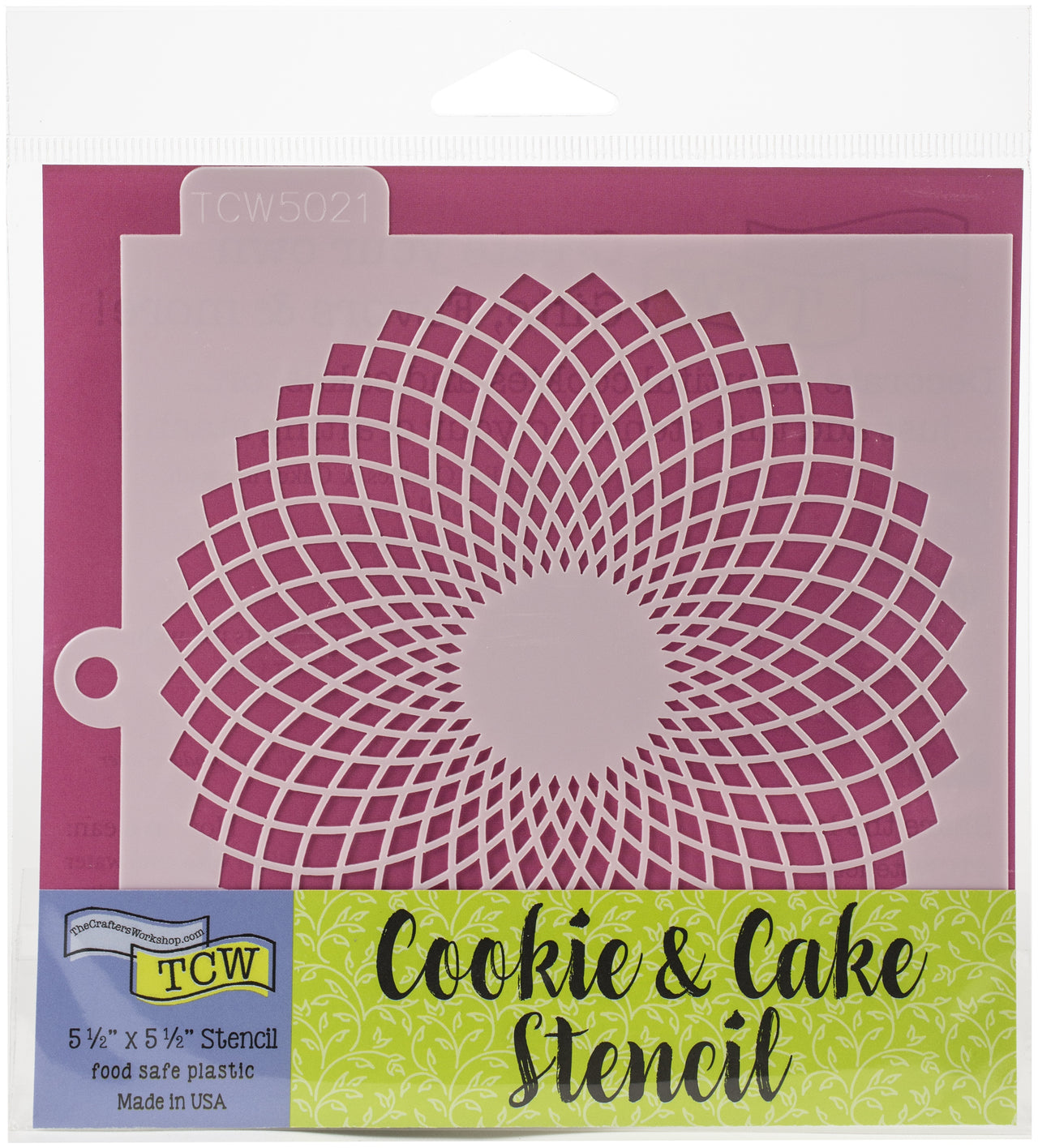 The Crafter's Workshop Crafter's Workshop Cookie & Cake Stencils 5.5"X5.5" - Fan Flower