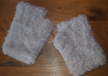 Faux Fur Fingerless Mittens
