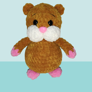 Toys hamster plush pattern, cute crochet pattern