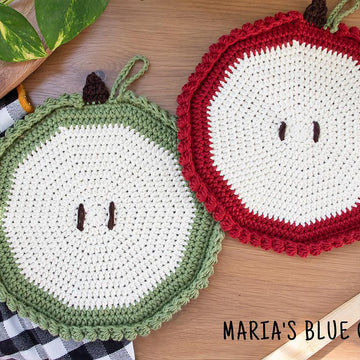 Pumpkin and Apple Potholder