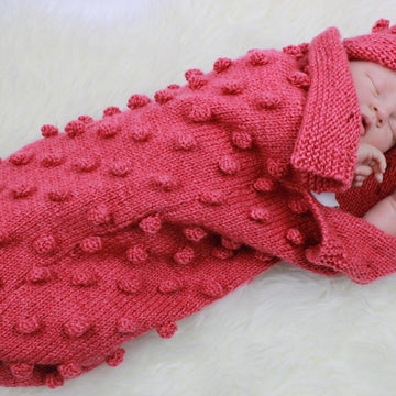 Bobble Cocoon Baby Knitting Pattern #128