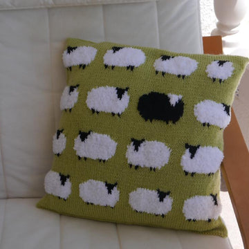 Flock of sheep cushion