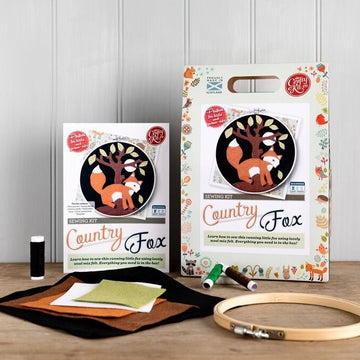 The Crafty Kit Company Country Fox Felt Applique Kit - 15cm