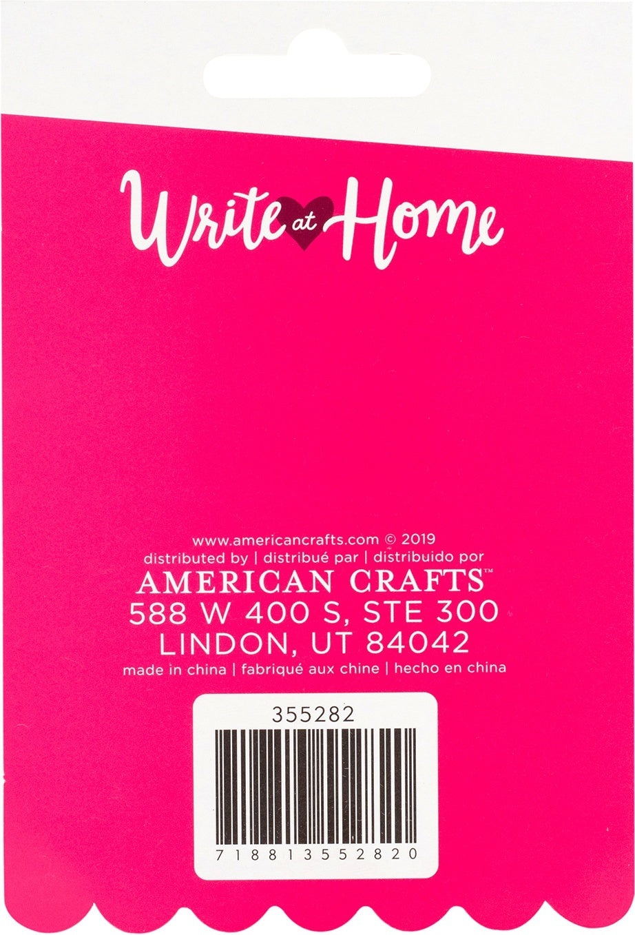 American Crafts Damask Love Write At Home Shaker Stickers 4/Pkg - 611591
