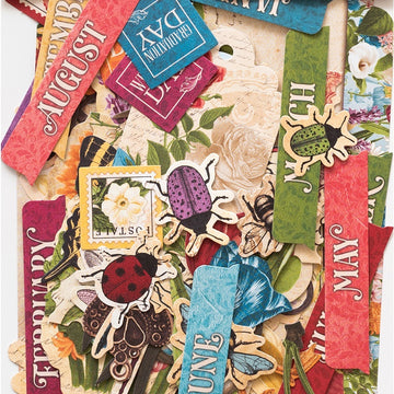 American Crafts Time & Place Noteworthy Die-Cuts 58/Pkg - 605446