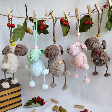 Cute crochet lamb