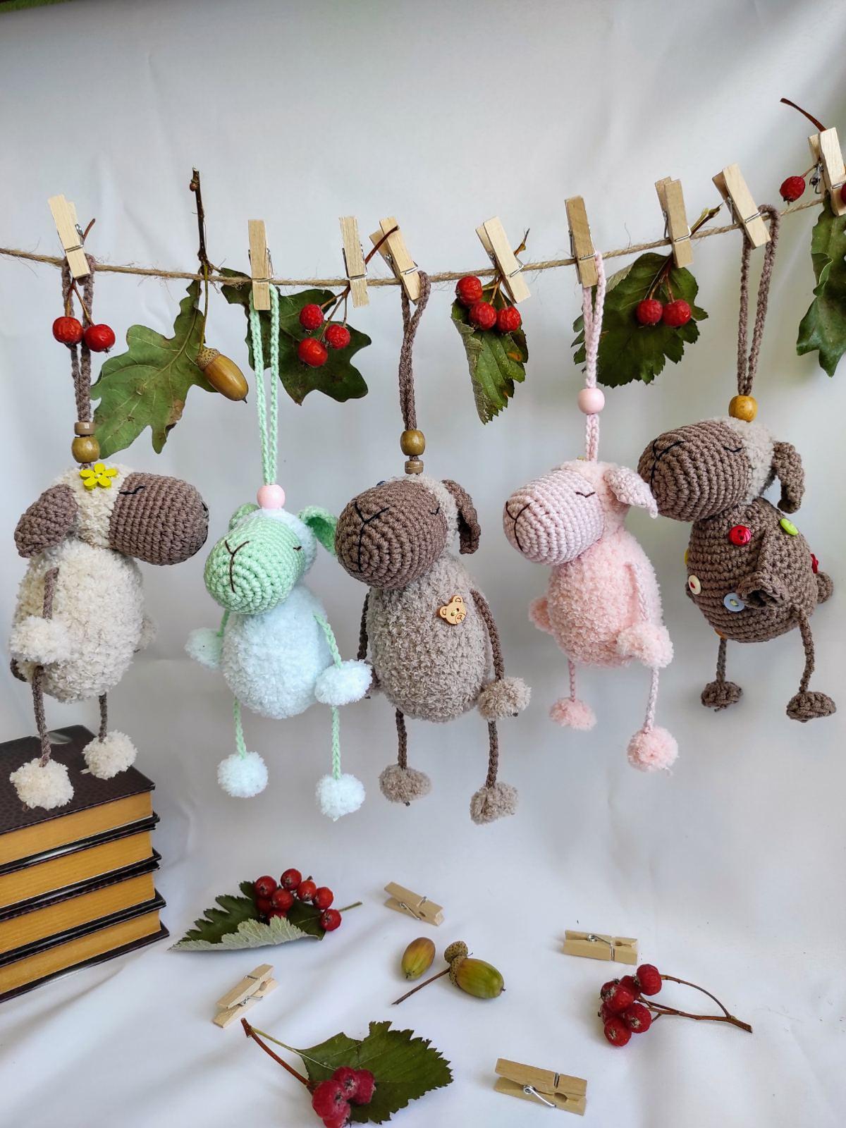 Cute crochet lamb