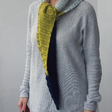 Block triangle shawl
