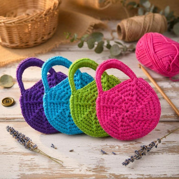 Crochet Round Bag / Tote Pattern + Video Tutorial (English Only)
