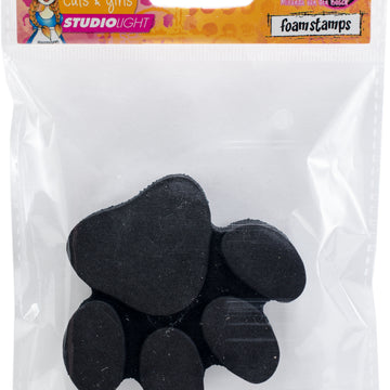 Studio Light Mixed Media Rainbow Designs Foam Stamps - Cats & Girls-Paw Print