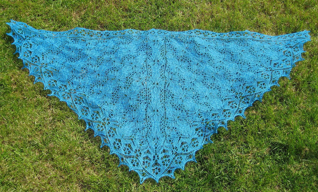 Tender Myosotis Shawl