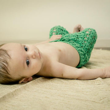 Diagonal Spike Stitch Baby Pants