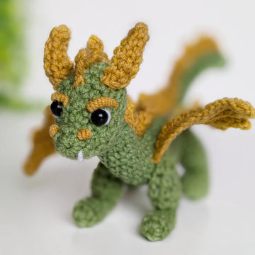 Dante the Dragon crochet pattern, amigurumi dragon pattern