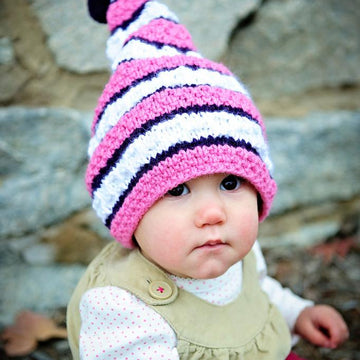 Textured Stripe Stocking Cap