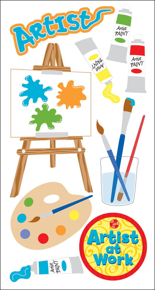 Trends International SandyLion Essentials Dimensional Stickers - Artist