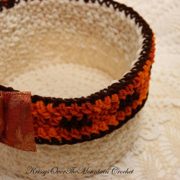Round Plaid Basket