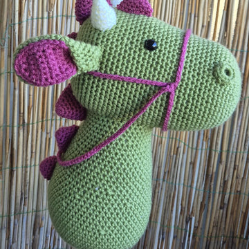 Hobby Horse Dragon Dinosaur Triceratops Unicorn Fairy Tale Crochet Plush Amigurumi