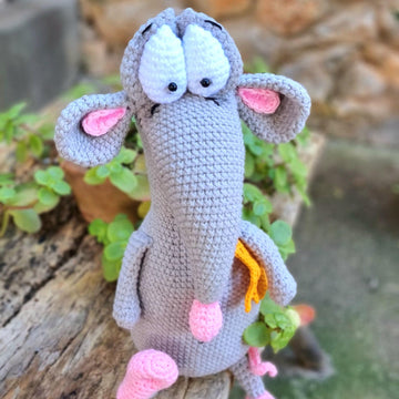 Rat amigurumi toy crochet pattern P6