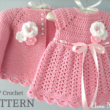 Baby Jacket Baby Dress Knitting and Crochet Baby Outfit