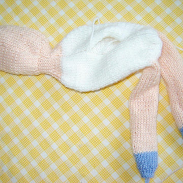 Knitting pattern of a cute ballerina doll, 15 inc, for a girl's Christmas gift