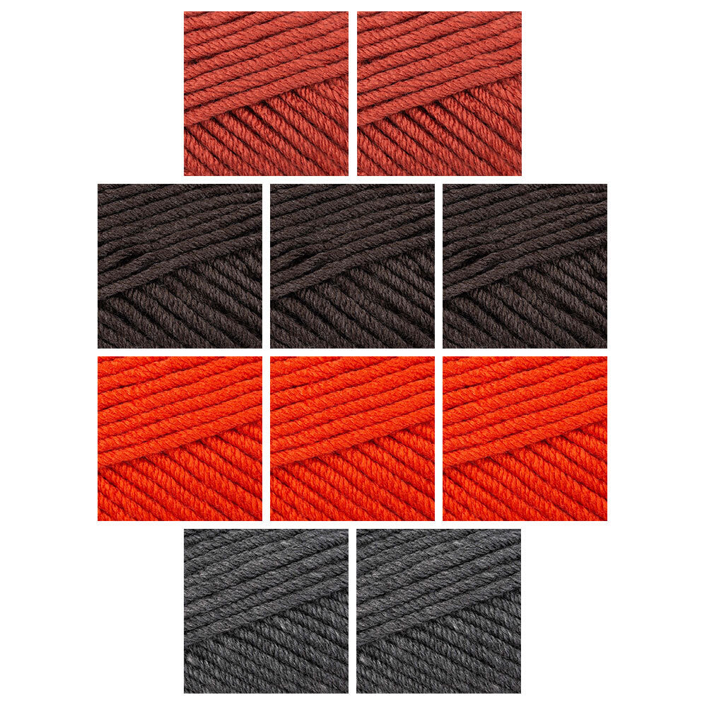 Deramores Studio Chunky Acrylic 10 Ball Colour Pack