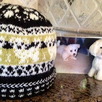 Bichon frise beanie
