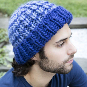 Ribbed Hat in Plymouth Yarn Galway Roving - F704 - Downloadable PDF