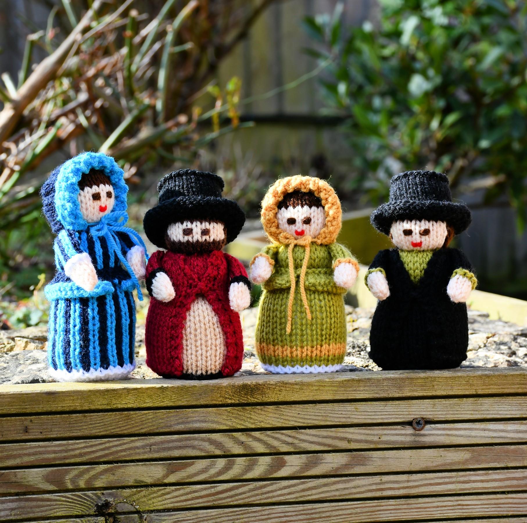 Victorian Ladies & Gentlemen Doll Knitting Pattern - Toy Knitting Pattern