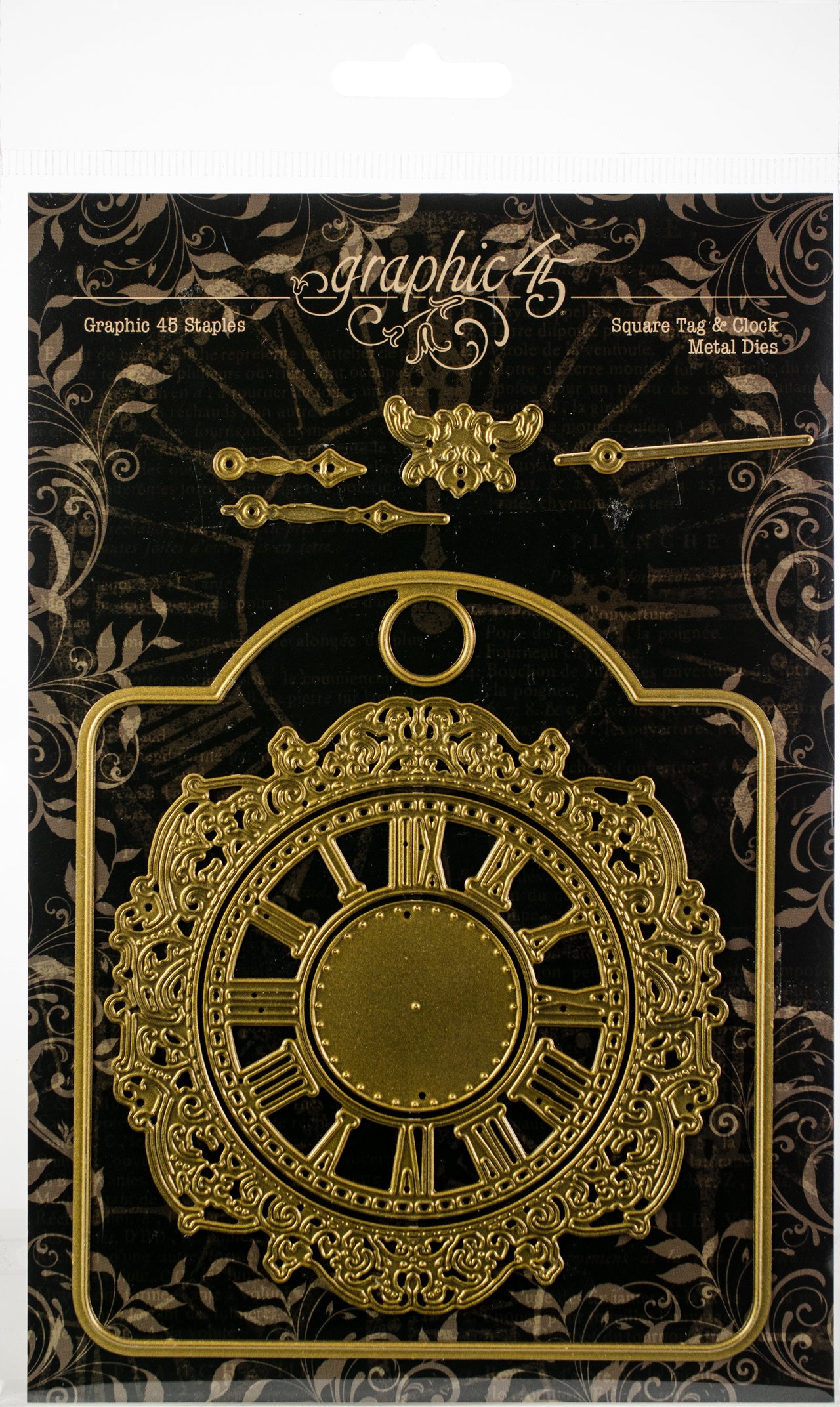 Graphic 45 Staples Dies - Square Tag & Clock
