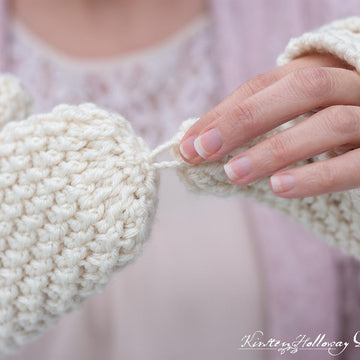 Double Seed Stitch Convertible Mittens