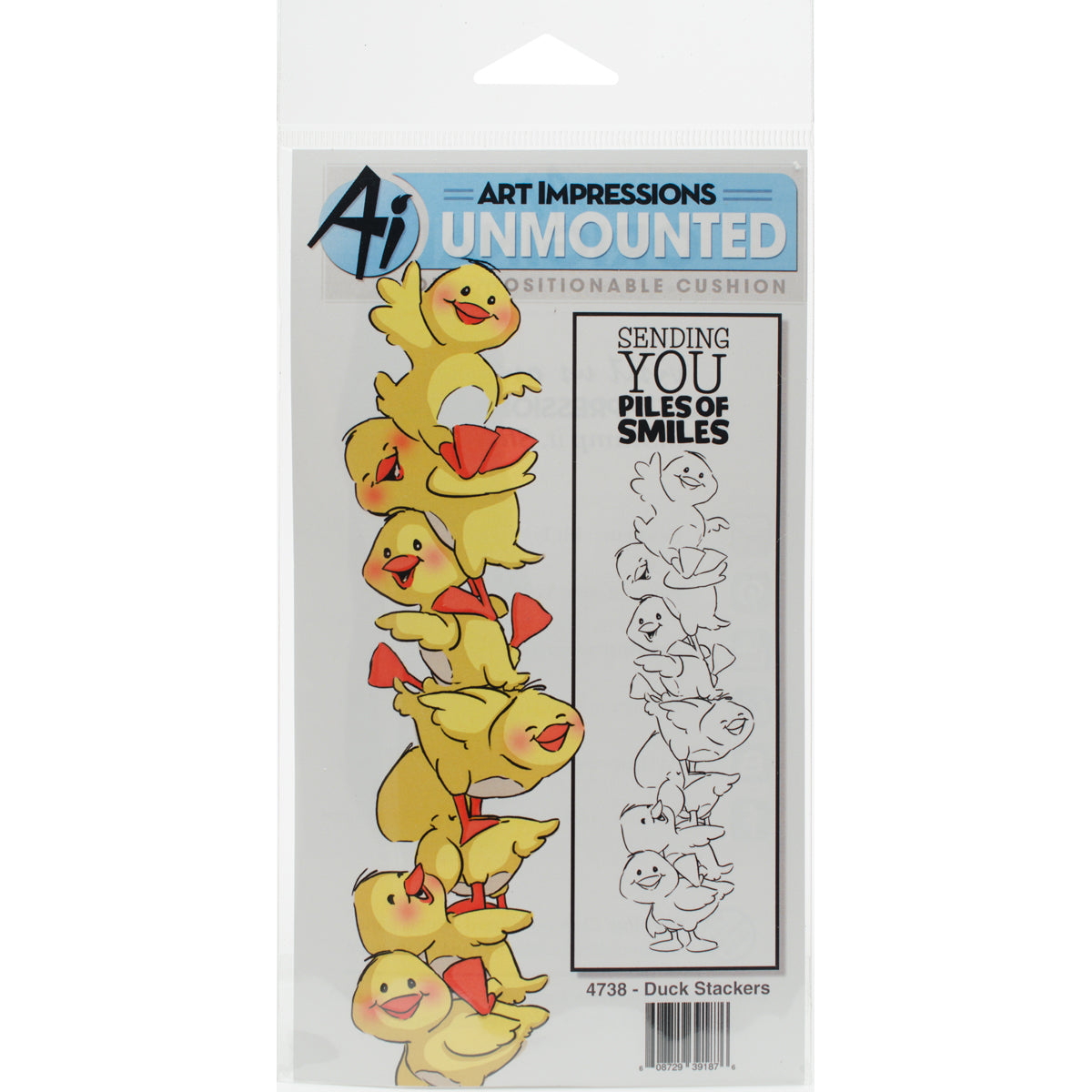 Art Impressions Stackers Cling Rubber Stamp Set - Duck