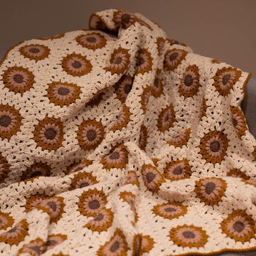 Sunburst Granny Square Blanket