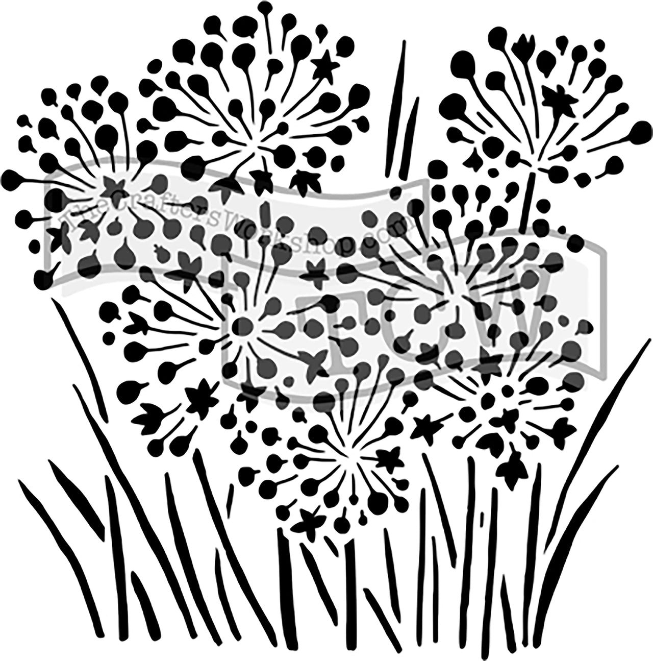 The Crafter's Workshop Crafter's Workshop Template 6"X6" - Onion Blossoms