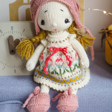 Knitting Toy Clothes Pattern - Baby Summer for 10in/25cm toys
