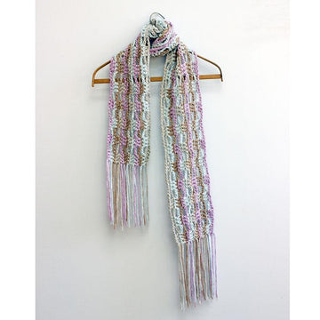 Open Work Fringed Scarf