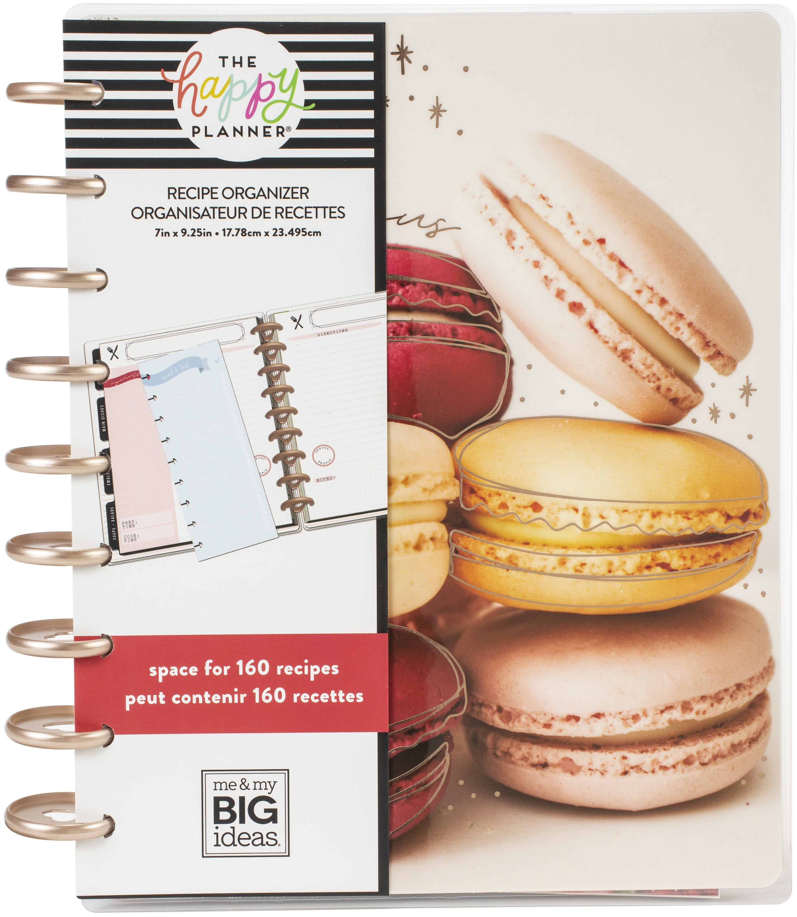Happy Planner Undated Medium Planner 7.75"X9.75" - Bon Appetit, Classic Recipe