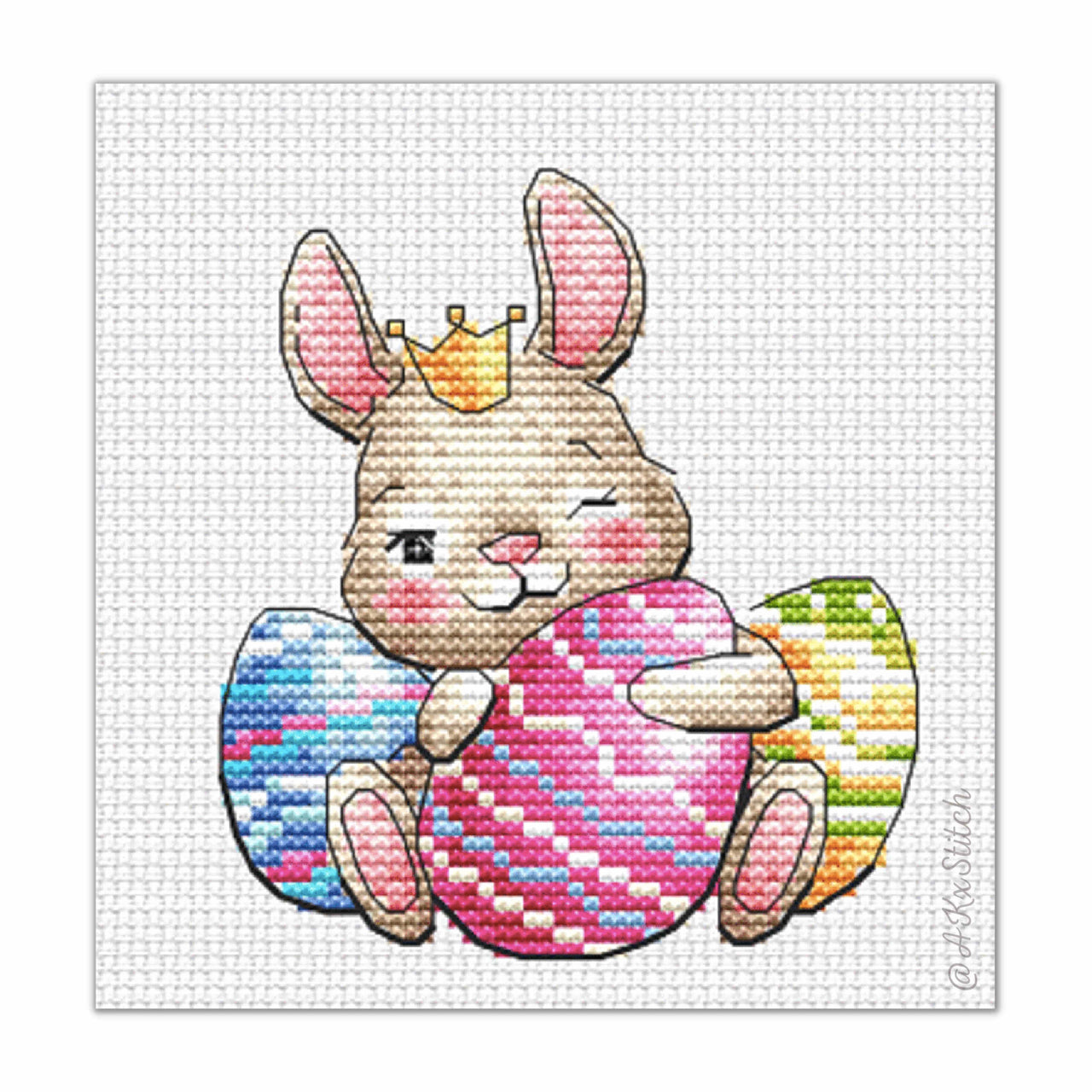 Easter Bunny 03 Cross Stitch PDF Pattern