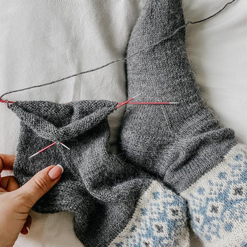 Frost stranded colorwork socks