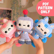 Crochet Robot and Robot Cat