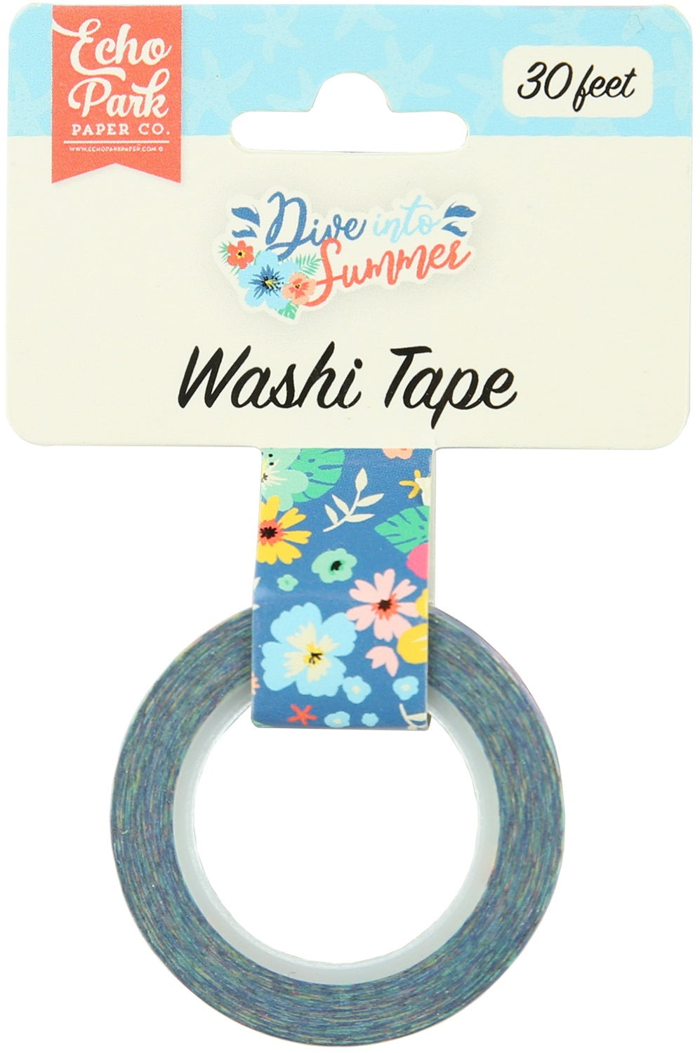 Echo Park Paper Echo Park Dive Into Summer Washi Tape 30' - Aloha Floral
