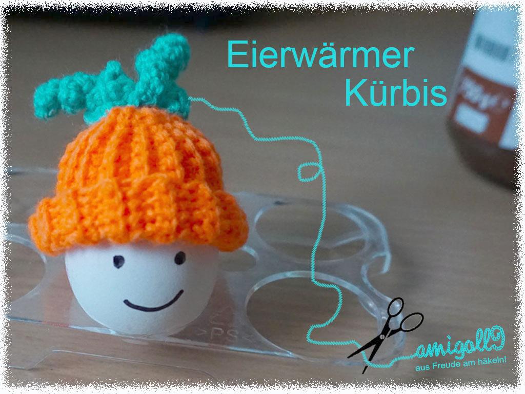 Häkelanleitung für den Eierwärmer "Kürbis" ♥