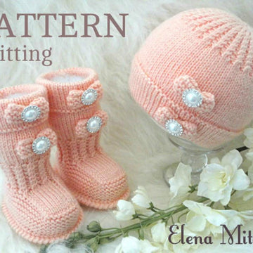 Knitting PATTERN Baby Shoes Baby Hat Baby Set 0 - 18 months