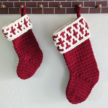 Mosaic Christmas Stockings