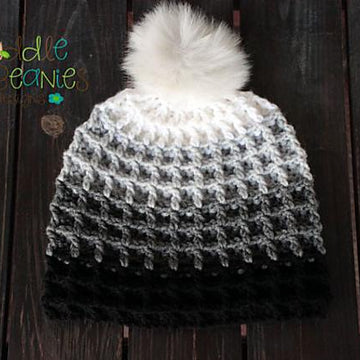 Ombre Waffle Beanie