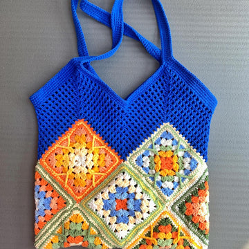 Granny square tote bag