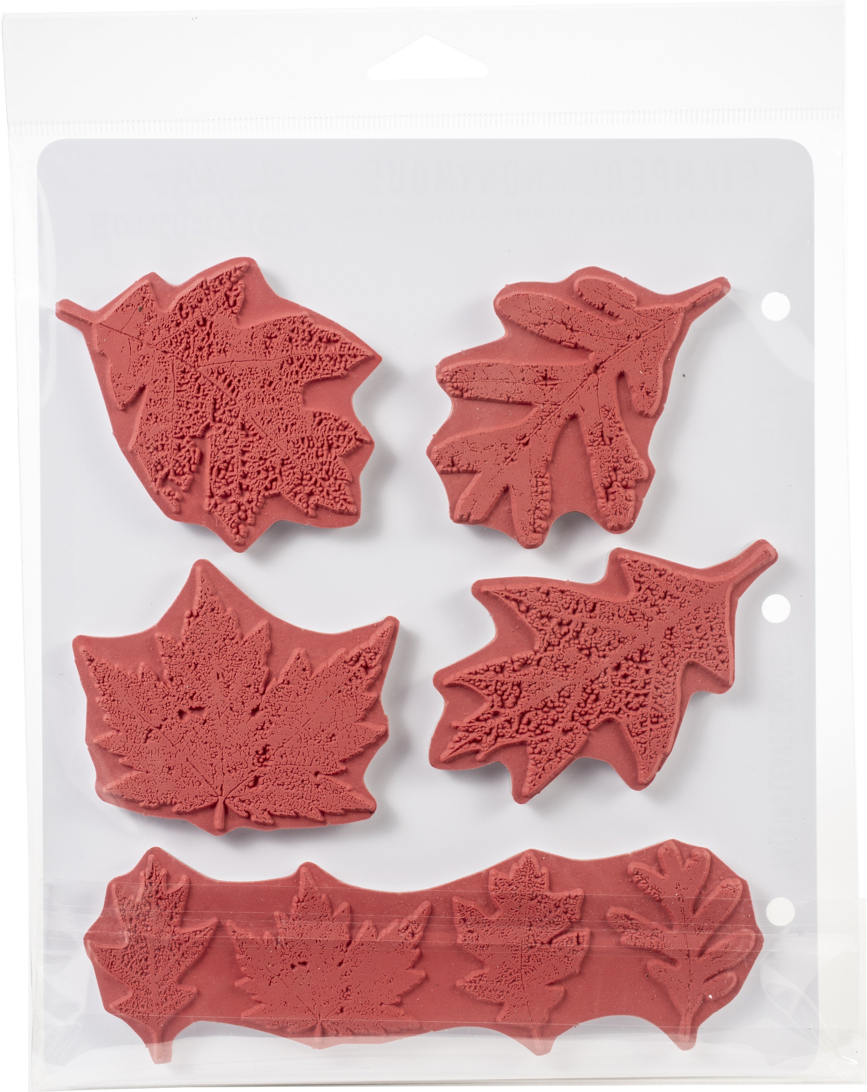 Stampers Anonymous Tim Holtz Cling Stamps 7"X8.5" - Falling Leaves