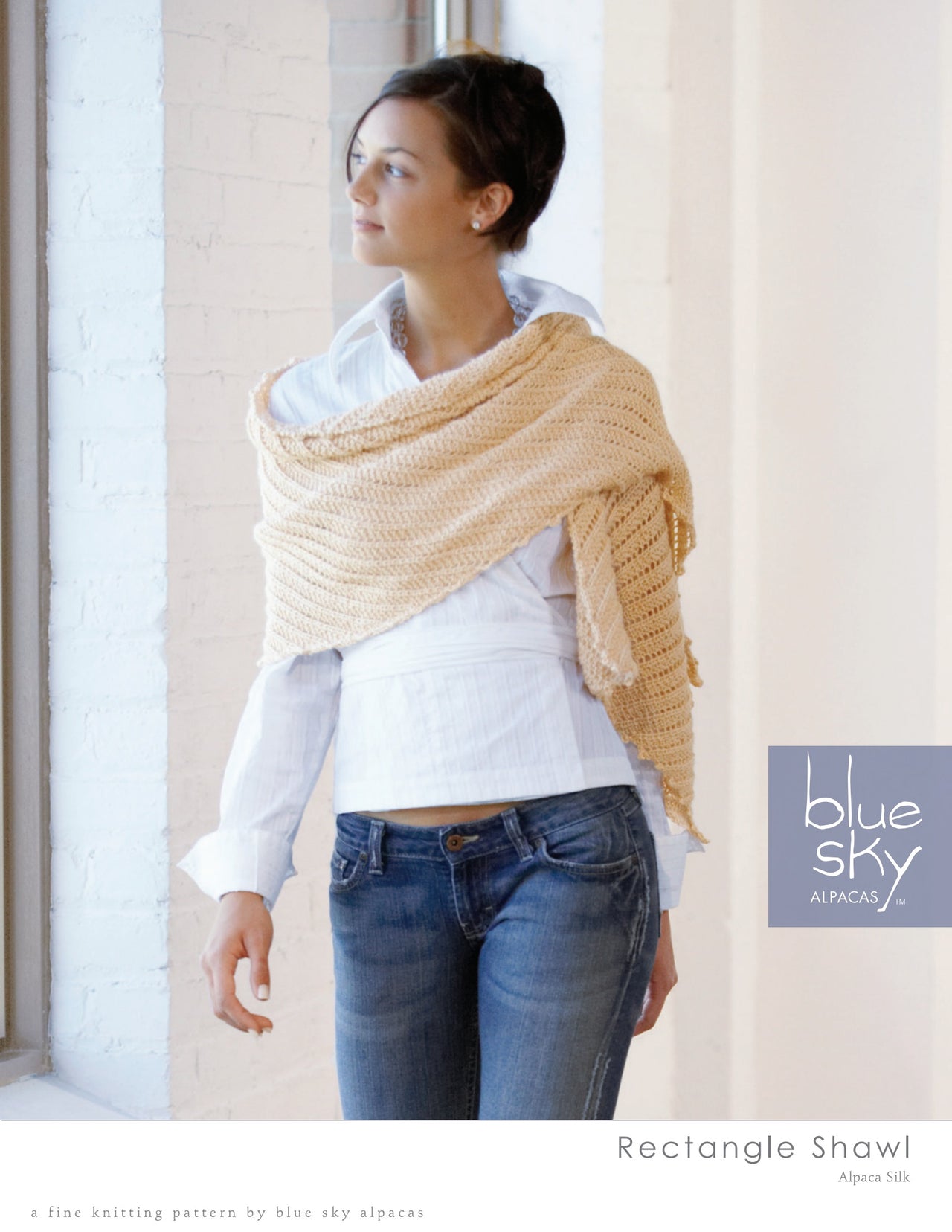 Blue Sky Fibers Rectangle Shawl PDF