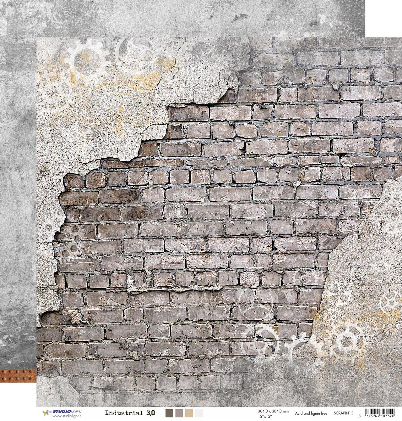 Studio Light Industrial 3.0 Double-Sided Cardstock 12"X12" 10/Pkg - 554004
