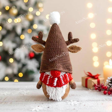 Gnome Christmas deer