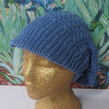 IRIS CABLE PEAK SLOUCH HAT
